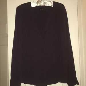 NWT Purple long sleeve chiffon blouse